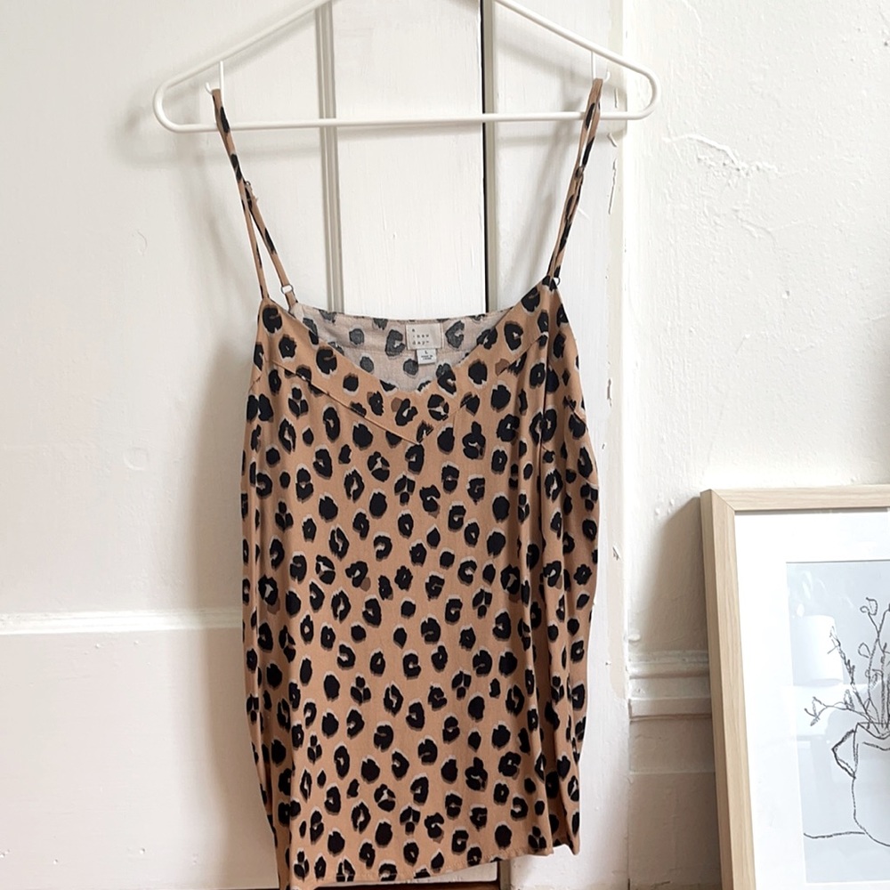 Animal Print Tank from A New Day Size L